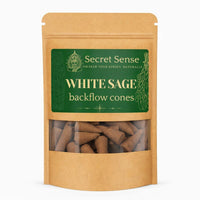 Secret Sense White Sage Backflow Cones