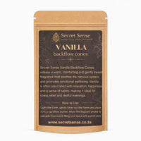 Secret Sense Vanilla Backflow Cones