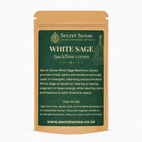 Secret Sense White Sage Backflow Cones
