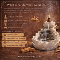 Secret Sense Sandalwood Backflow Cones