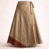 Earthbound Ember Silk Wrap Skirt