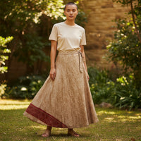 Earthbound Ember Silk Wrap Skirt