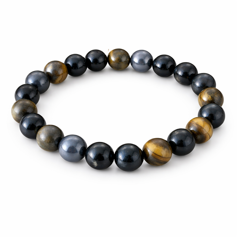 Protection Bracelet – Obsidian, Tourmaline & Tiger’s Eye