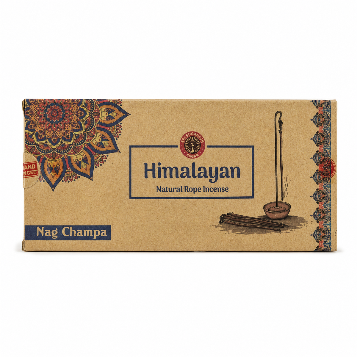Harsha Himalayan Rope Nag Champa Refill Pack – 10 Incense