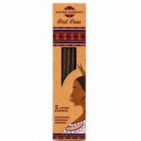 Sacred Elements Red Rose Incense sticks - Artisanal Organic Incense