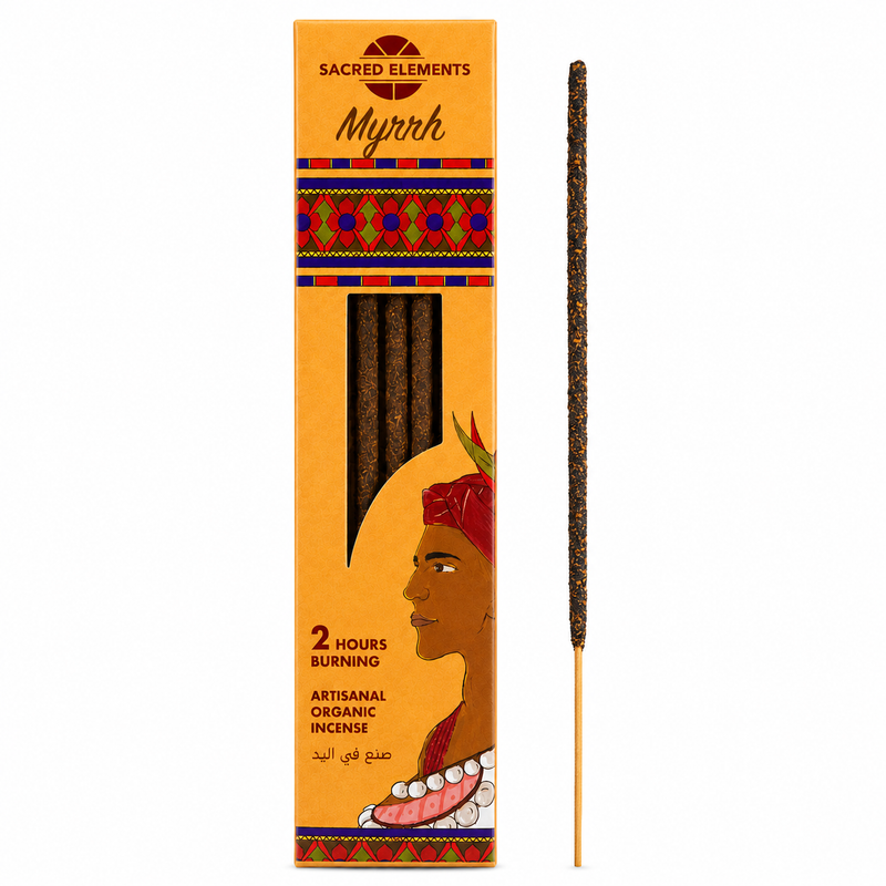 Sacred Elements Myrrh Incense sticks - Artisanal Organic Incense