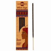 Sacred Elements White Sage Incense sticks - Artisanal Organic Incense
