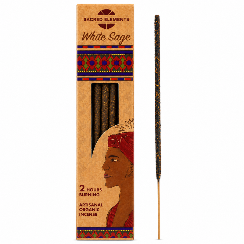 Sacred Elements White Sage Incense sticks - Artisanal Organic Incense