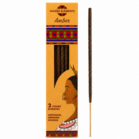 Sacred Elements Incense sticks - Amber Incense - Artisanal Organic Incense Sticks