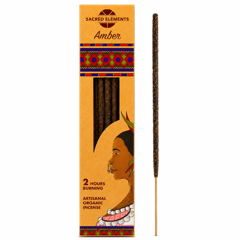 Sacred Elements Incense sticks - Amber Incense - Artisanal Organic Incense Sticks