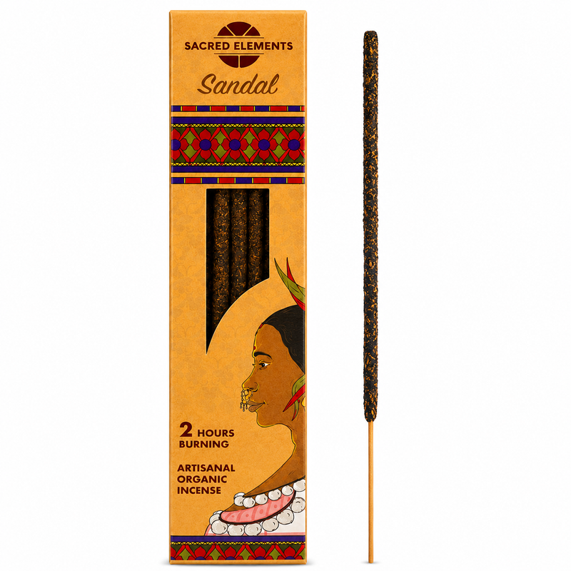Sacred Elements Sandalwood Incense sticks - Artisanal Organic Incense