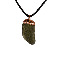 Close-up View Moldavite Pendant – Ethically Sourced Crystal Jewellery
