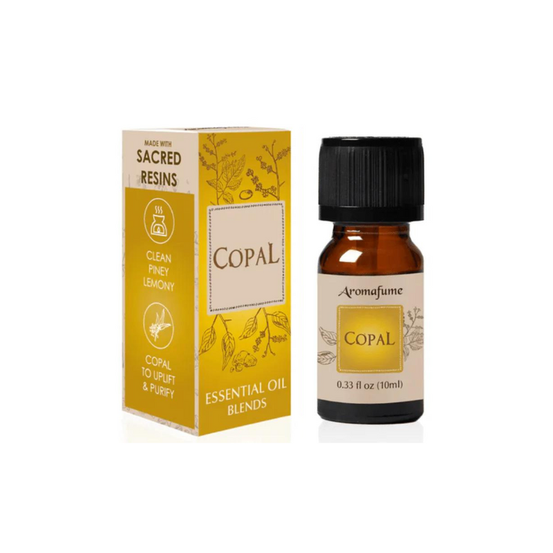 Amber bottle of Aromafume Copal essential oil diffuser blend