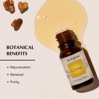 Amber bottle of Aromafume Copal essential oil diffuser blend