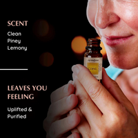 Amber bottle of Aromafume Copal essential oil diffuser blend
