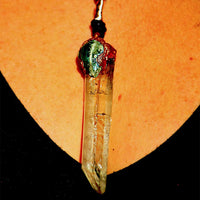 Handcrafted Orbicular Jasper and Quartz Pendant on Elegant Chain