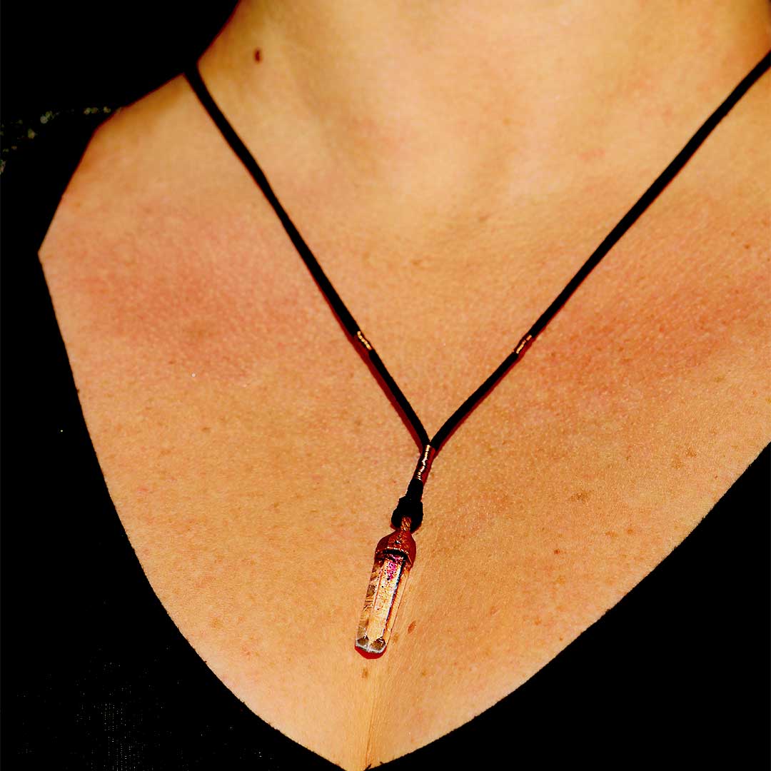 Brandberg Amethyst Crystal Pendant