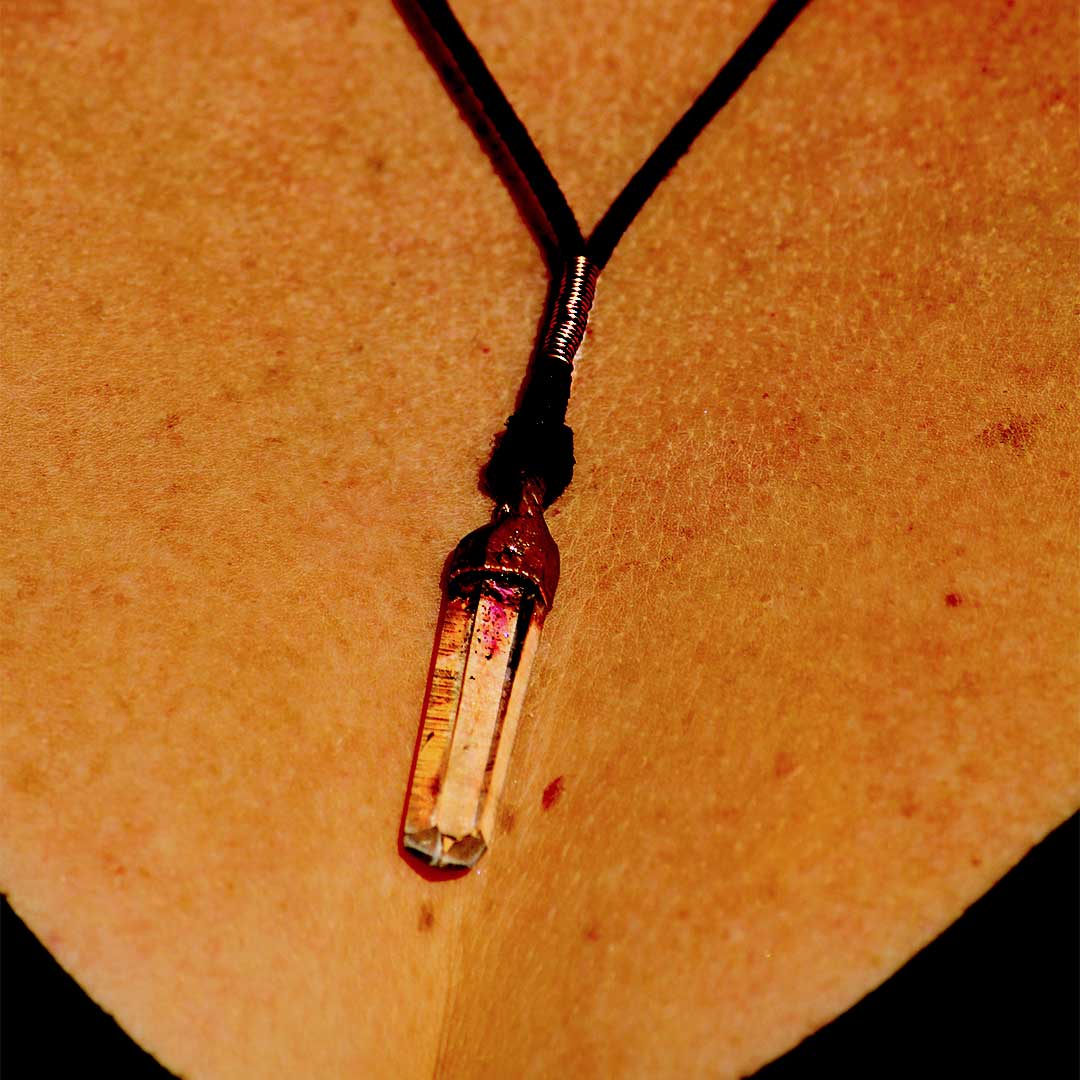 Brandberg Amethyst Crystal Pendant
