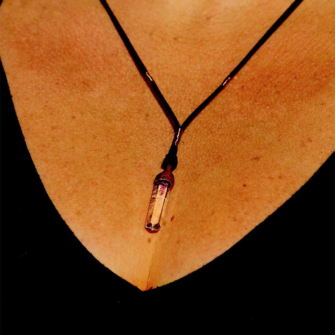 Brandberg Amethyst Crystal Pendant