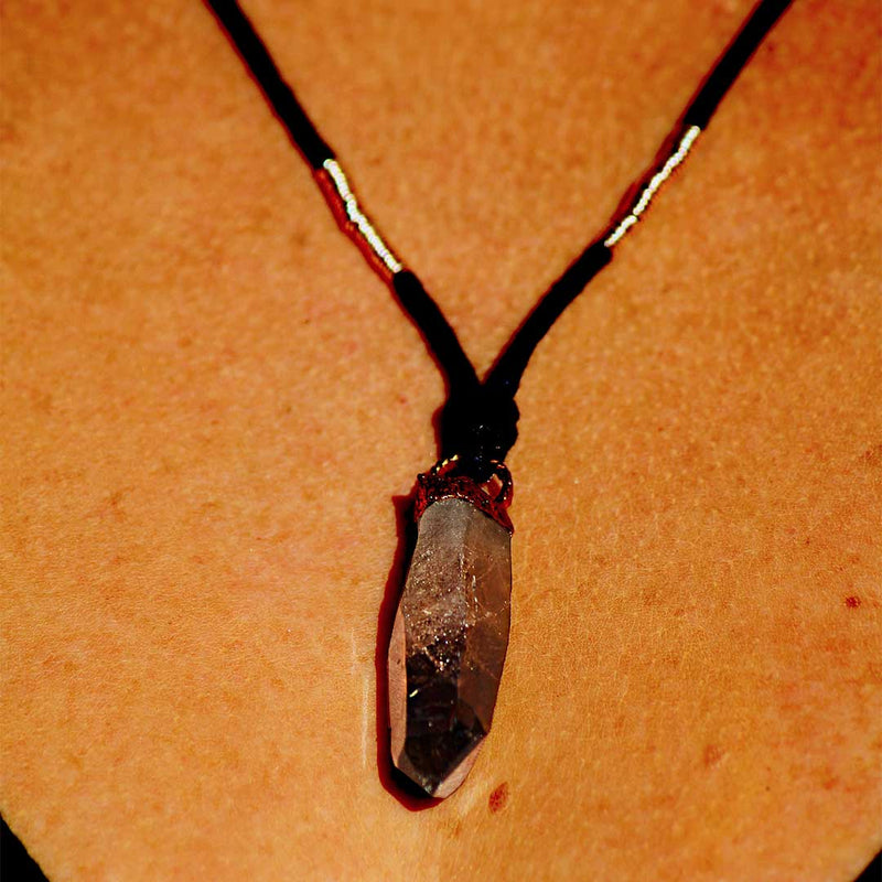 Smoky Quartz Crystal Pendant 