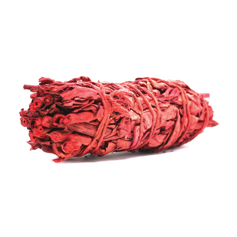 10cm White Sage Smudge Stick with Dragon's Blood - Organic, Californian for Purification