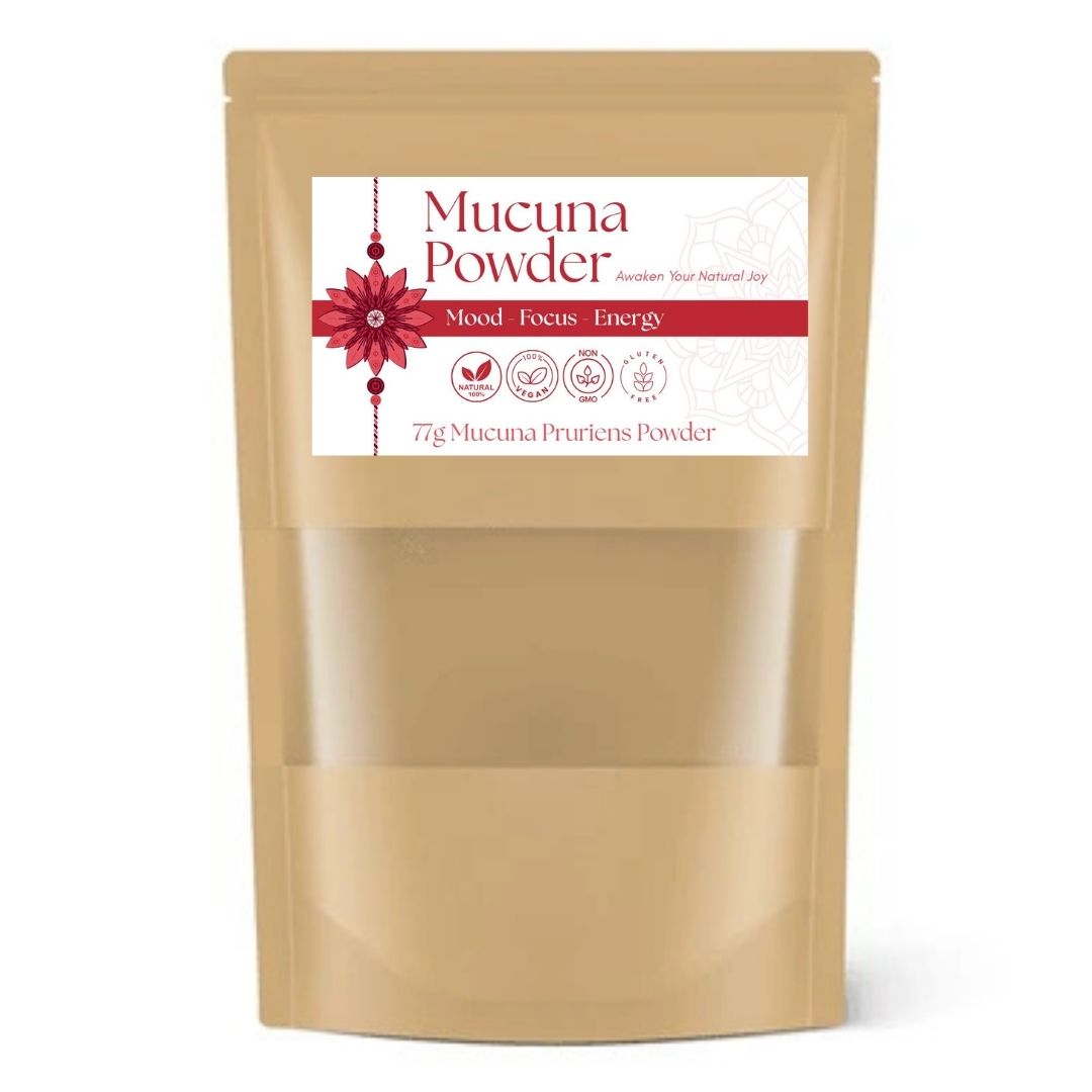 Front view of Mucuna Powder pouch by Secret Sense