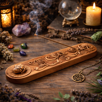 Guardian Frog incense holder in spiritual altar setting with candles crystals and incense smoke – esoteric decor South Africa