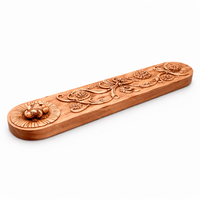 Side angle Guardian Frog incense holder with detailed resin carving – spiritual incense tray for meditation and rituals