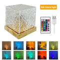 USB-Powered Water Ripple LED Lamp - 16 RGB Colours for Home Decor