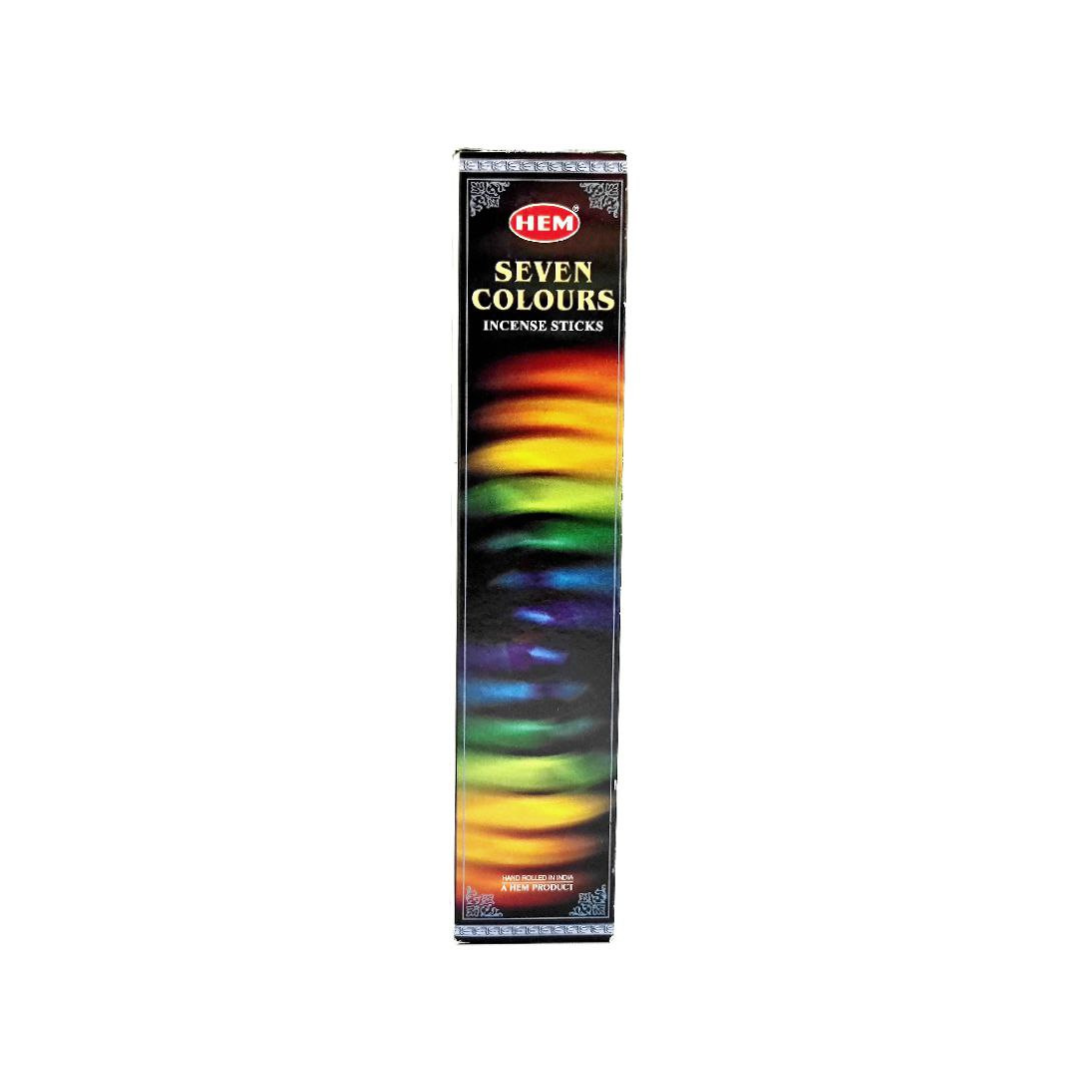 HEM 7 Colours Incense Sticks (7 Pouches of 5 Sticks Each)