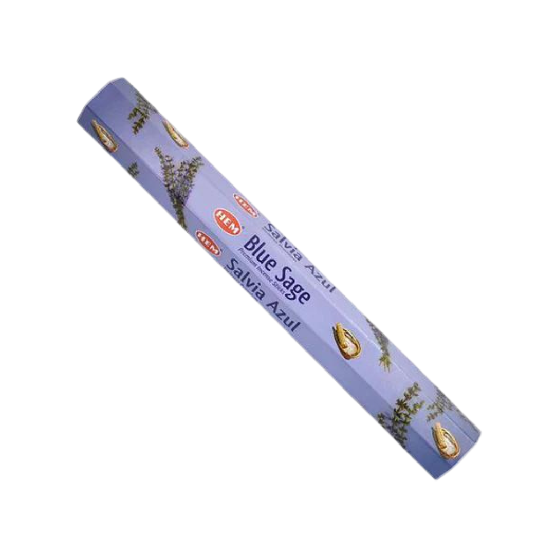 HEM Blue Sage Incense Sticks - Hex Box (20 Sticks)