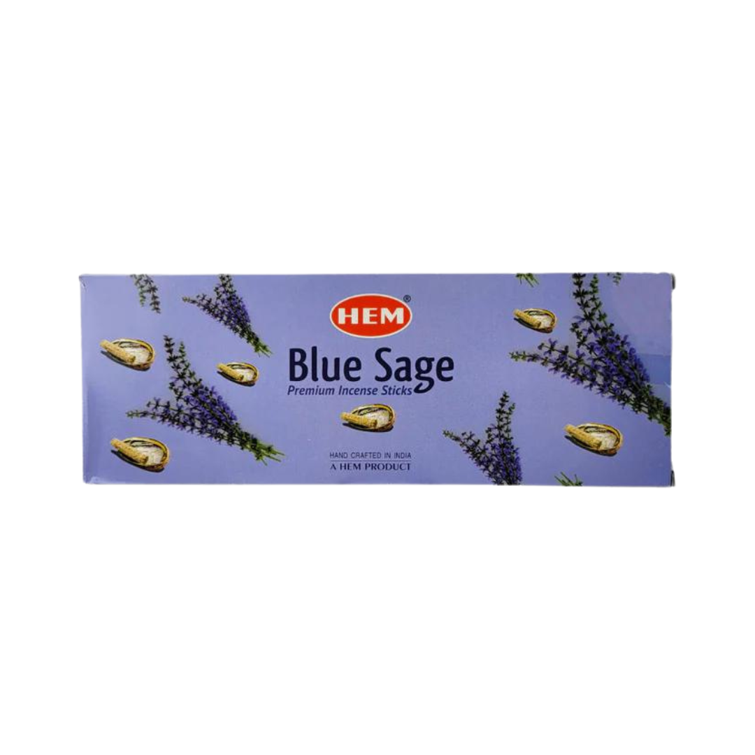 HEM Blue Sage Incense Sticks - Hex Box (20 Sticks)