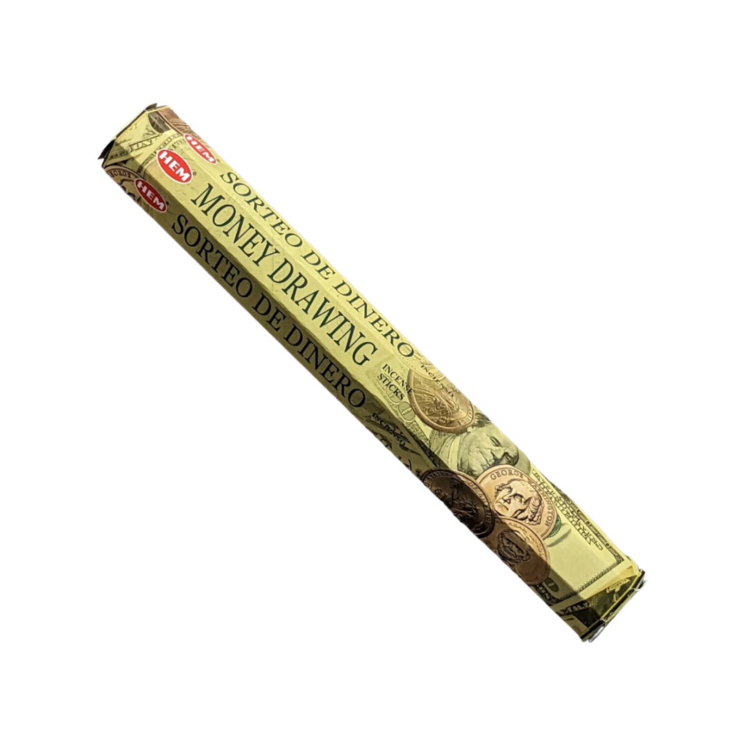 HEM Money Drawing Incense Sticks - Hex Box (20 Sticks)
