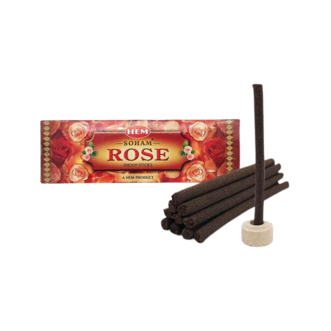 HEM Soham Rose Dhoop Sticks (10 per box)