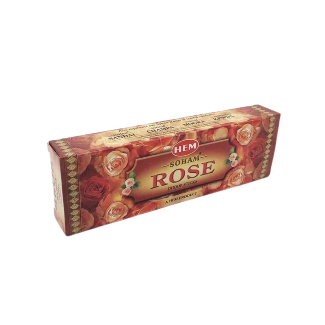 HEM Soham Rose Dhoop Sticks (10 per box)
