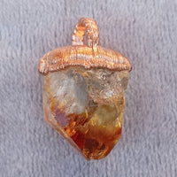 Heat-Treated Citrine Pendant – Vivid Yellow and Orange Hues for Solar Energy