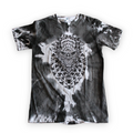 Monochrome skull tie dye tee 