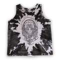 Monochrome wolf hand-drawn tank top 