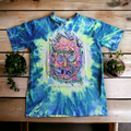 Hand-painted Rick and Morty cosmic t-shirt