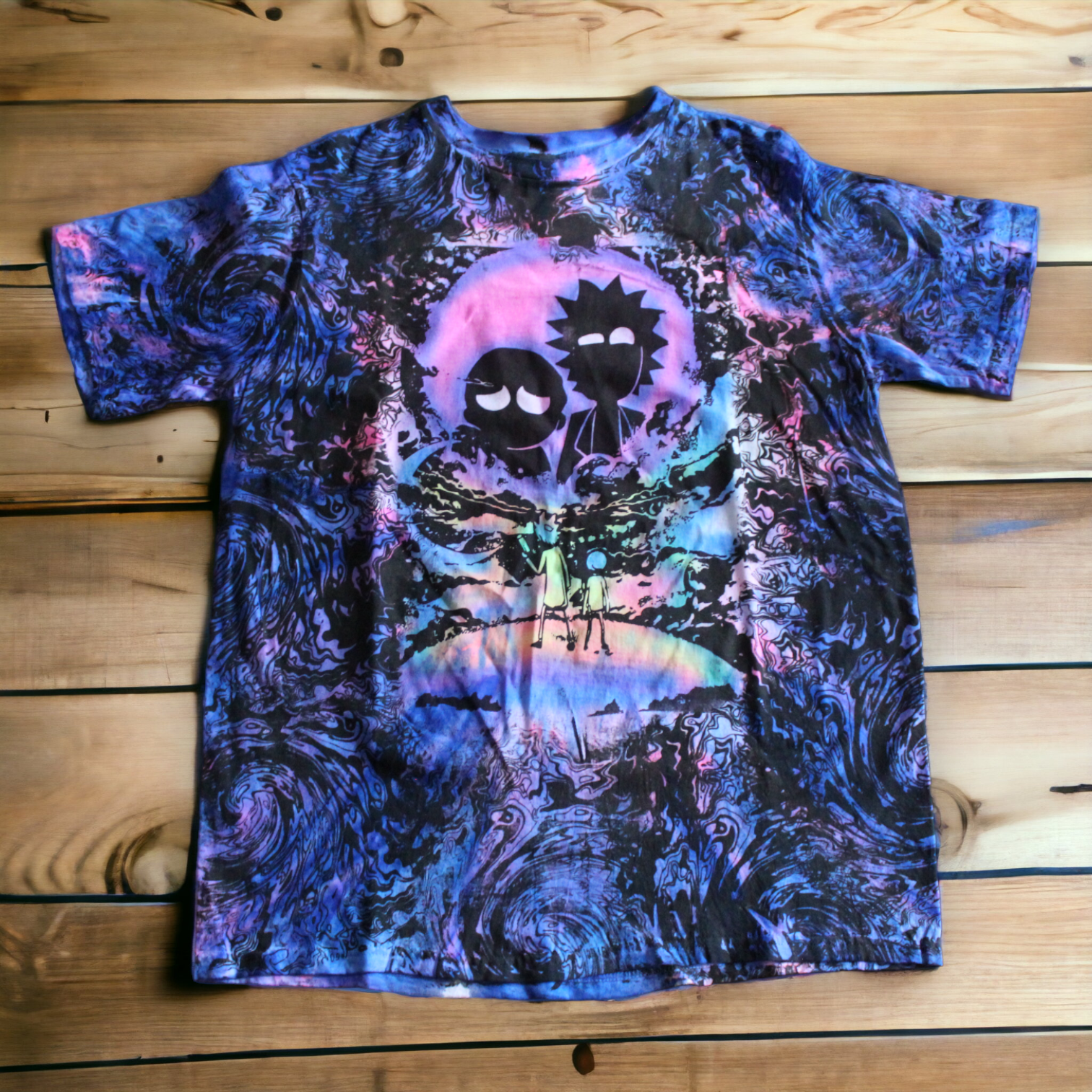 Space-Inspired Tie Dye T-Shirt Men's Fashion