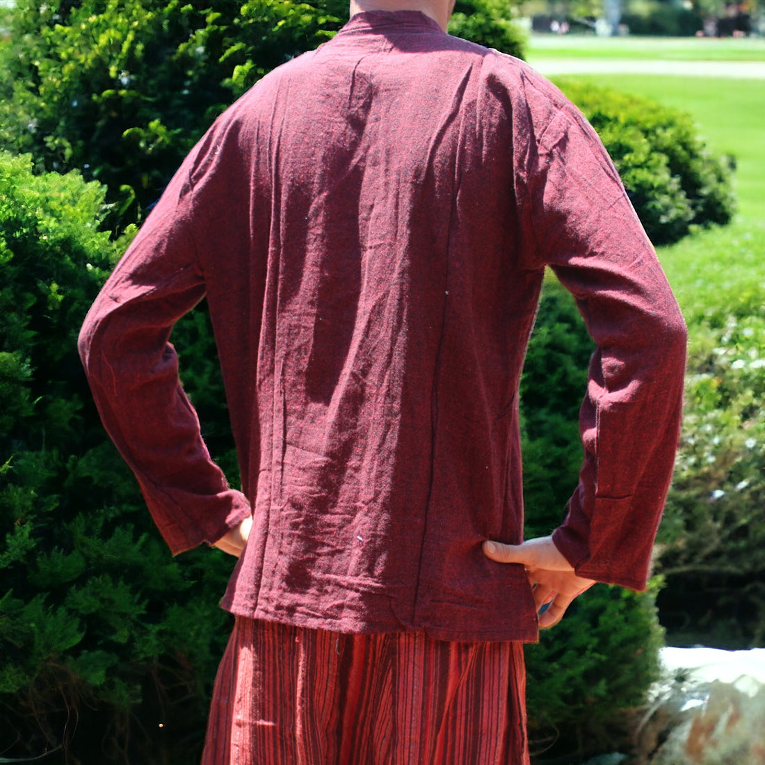 Maroon Chakra Alignment Nepali Kurta