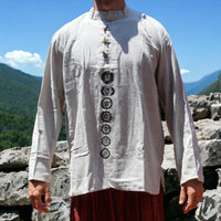 Grey Chakra Alignment Nepali Kurta