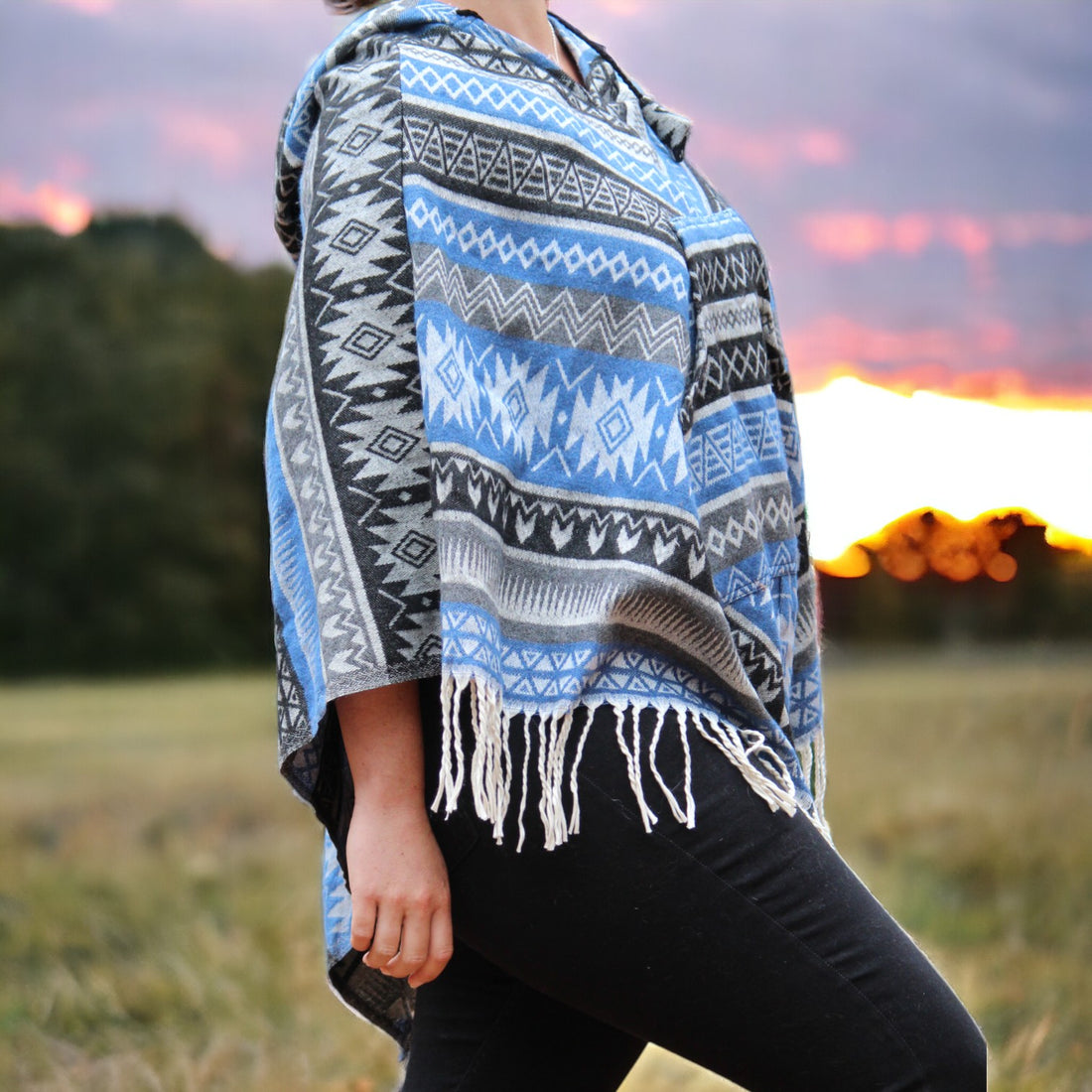 Twilight Aztec Tibetan Poncho
