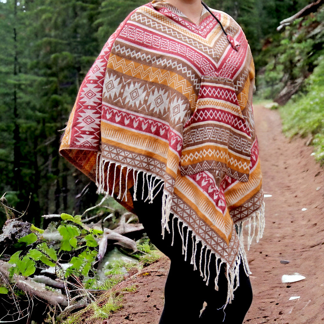 Earthy Tibetan Poncho