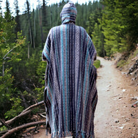 Blue Full-Length Poncho