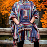 Bohemian Autumn Mid-Length Poncho