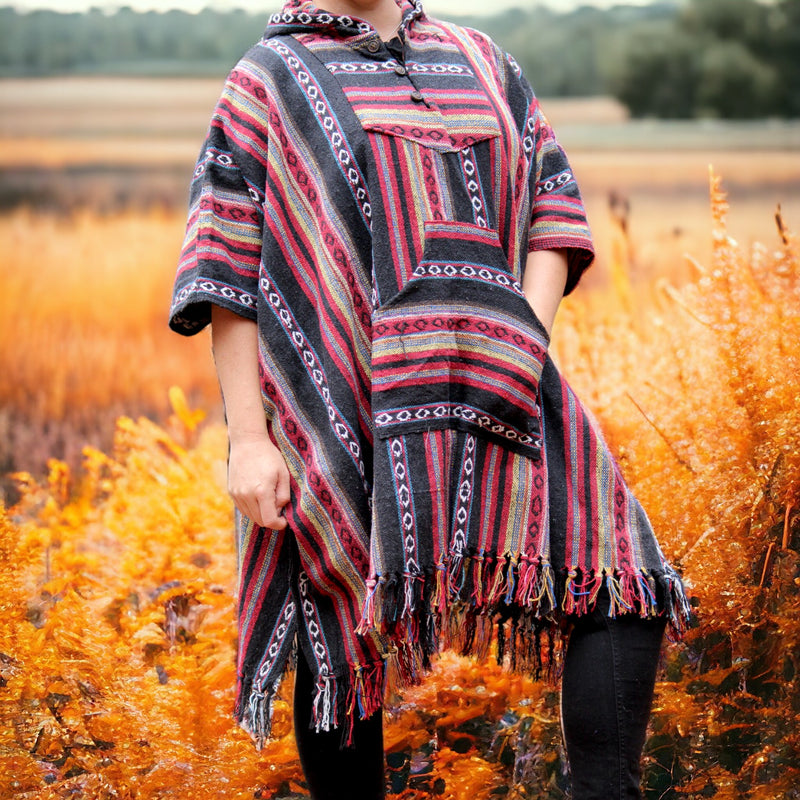 Rustic Charm Mid-Length Poncho