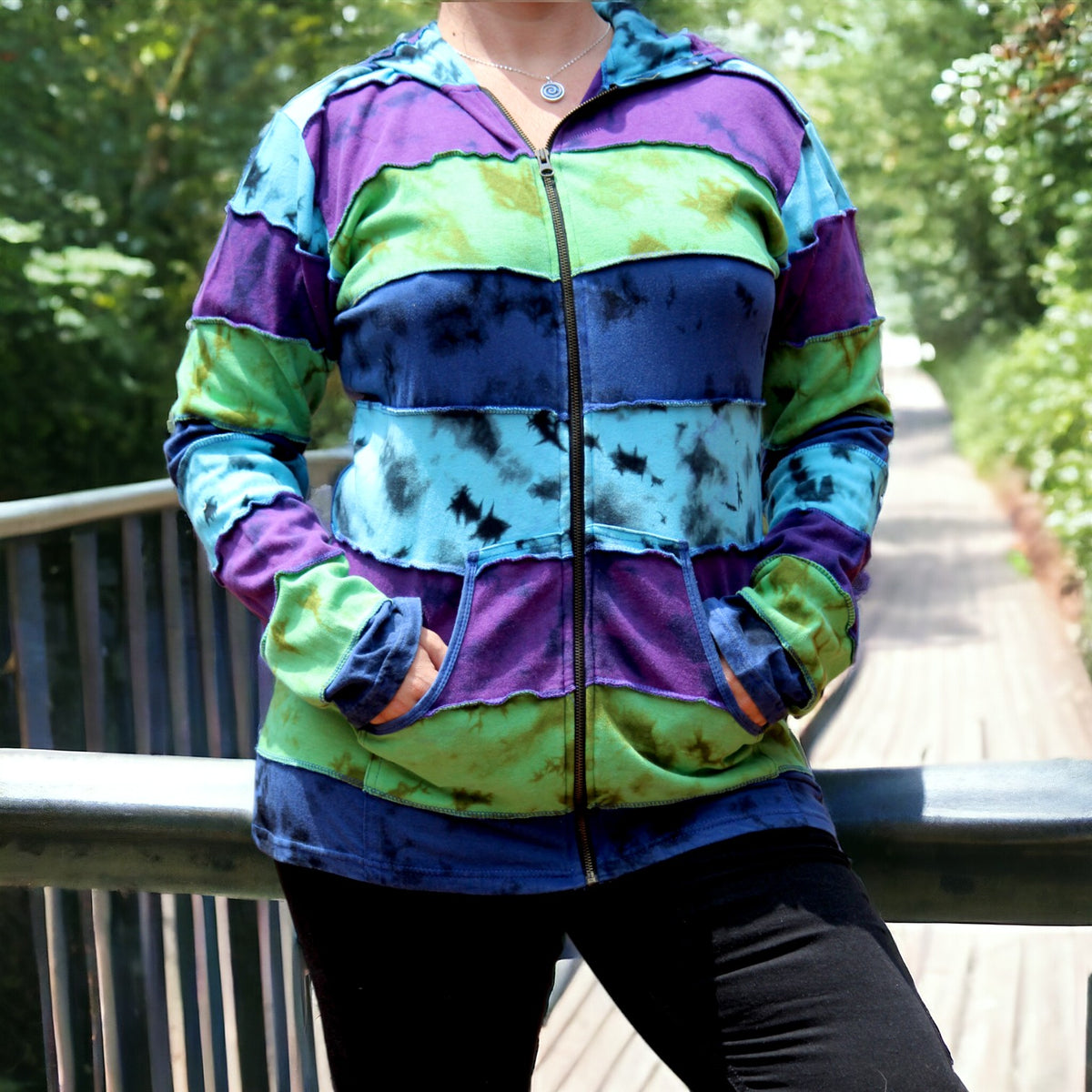 Purple Tie-Dye Tranquility Jacket