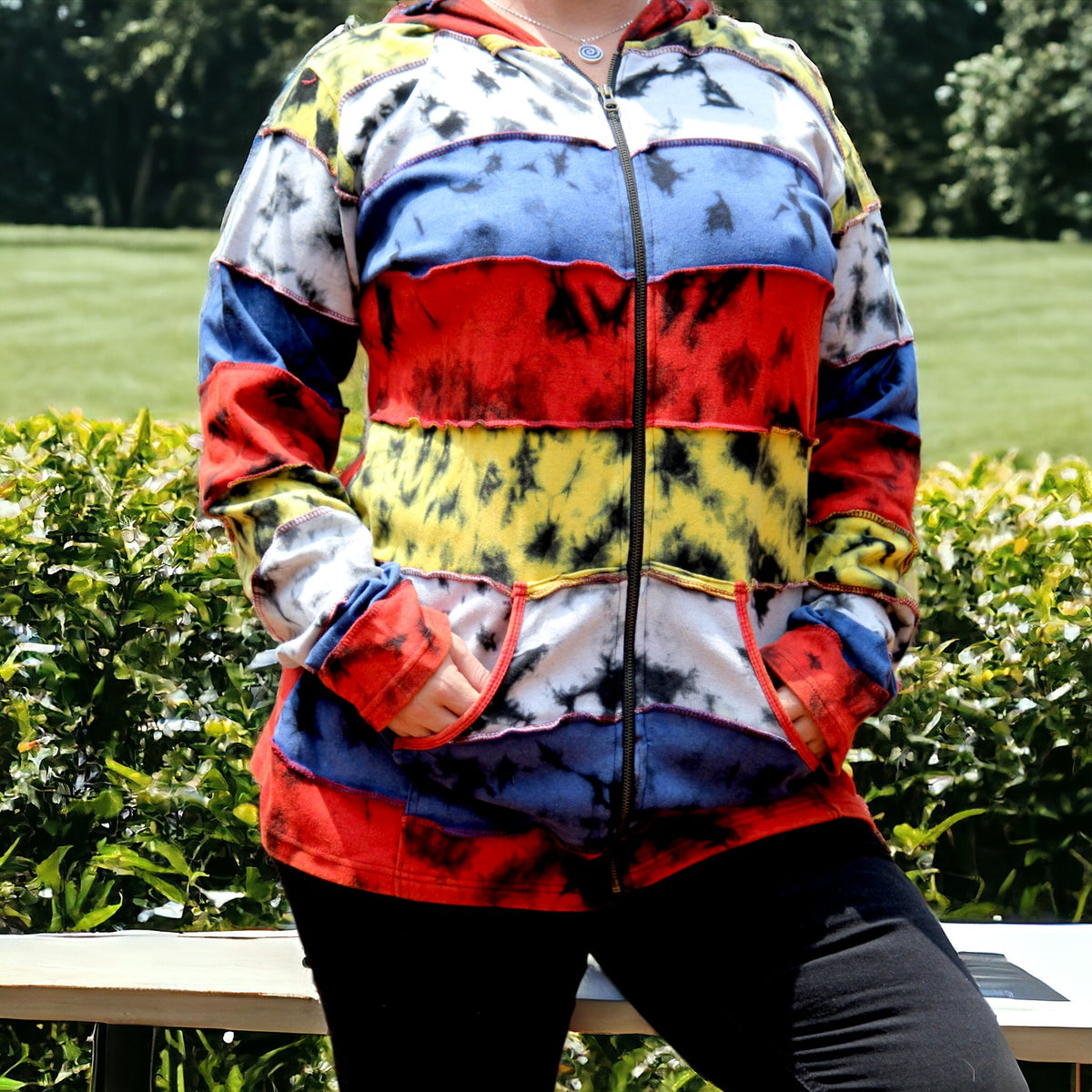 Red Tie-Dye Tranquility Jacket