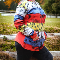 Red Tie-Dye Tranquility Jacket